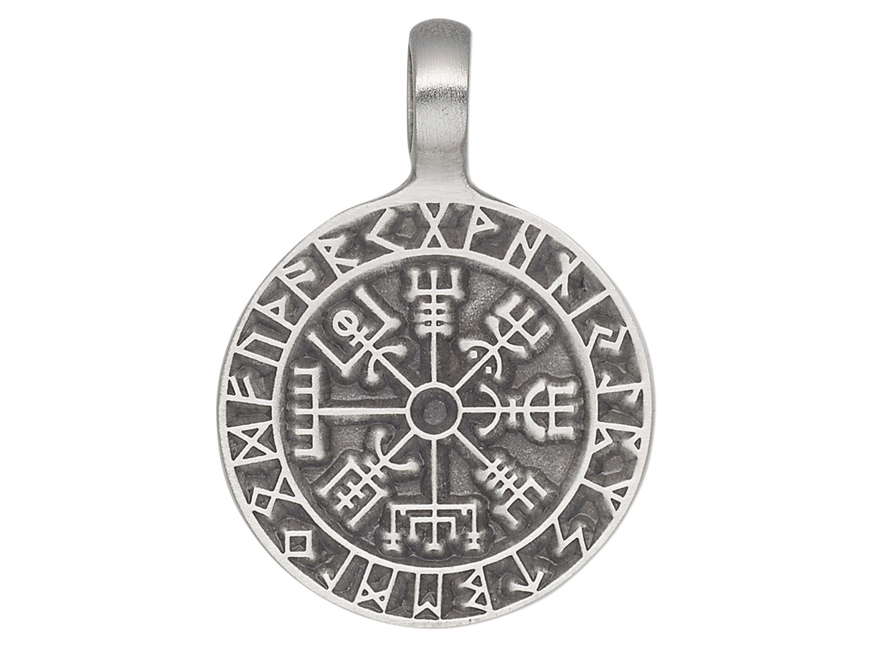 Jewelry Trends Pewter Five Cross Pendant with 18 Inch Black