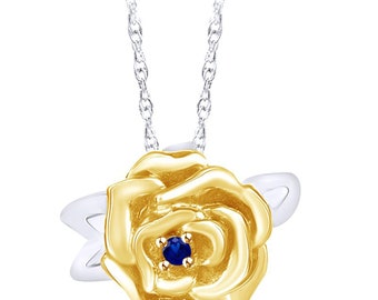 SwaraEcom 14K Yellow Gold Plated Round Cut Cubic Zirconia Knot Cross Design Pendant Summer Sale