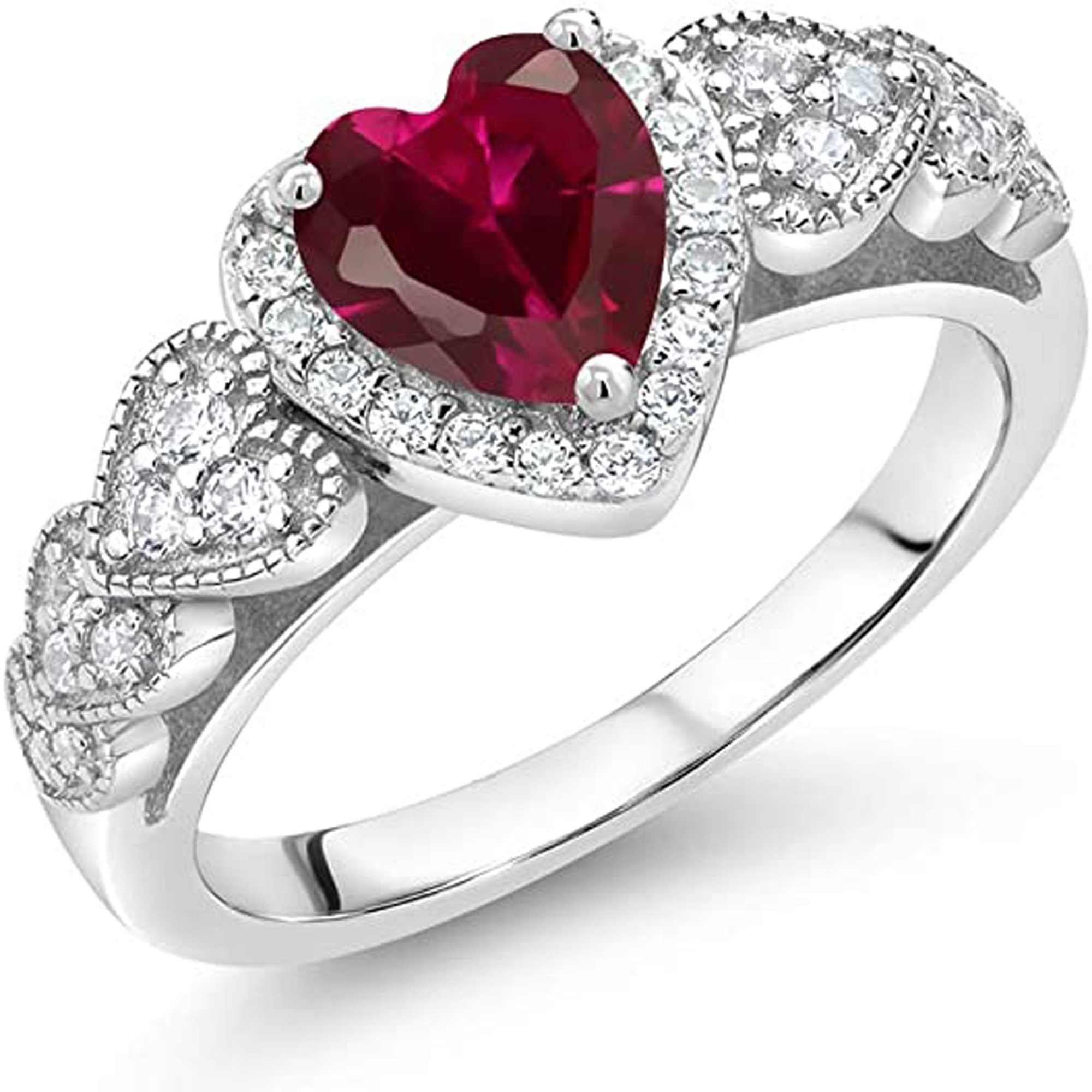 Heart Shaped Pink Sapphire & Diamond Halo Engagement Ring 14k Rose Gold  1.50ct