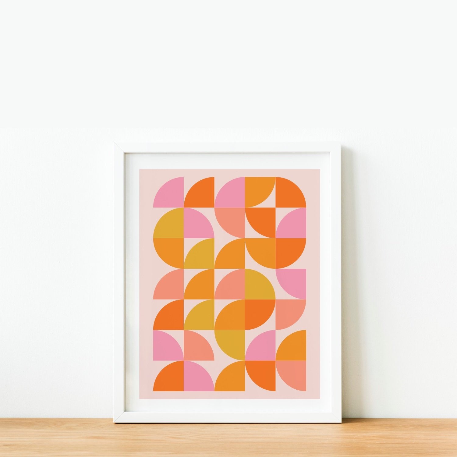 Geometric Color Block Poster by apricot+birch