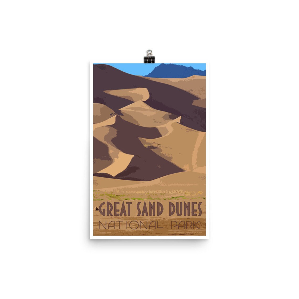 Great Sand Dunes National Park Poster National Park Art Etsy