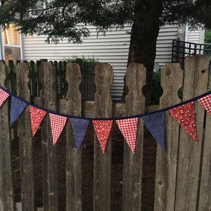 Farmhouse Bunting Banner Western BBQ for Picnic, Barn Wedding Shower or Summer Decor