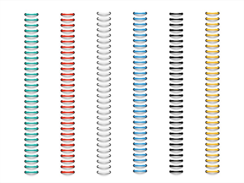 Digital Binder Rings 6 Colors for Digital Planner or Etsy