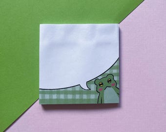 Frog Speech Bubble Sticky Note Memo Pad