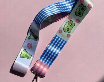 Frog Patchwork Lanyard