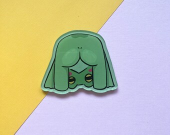 Peekaboo Frog Magnet | Cute Relatable Frog Butt Fridge Locker Cabinet Magnet