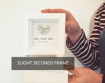 SLIGHT SECONDS FRAME - New home gift - new home - Housewarming Gift - Personalised Moving gift - Personalised New Home - First home gift