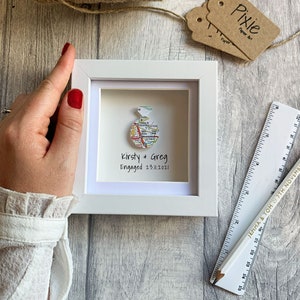 Regalo de compromiso, Regalo de boda único, Regalo de compromiso para pareja, Regalo para marido, Regalo para esposa, Regalo personalizado, Regalo de pedida de mano, Anillo de compromiso