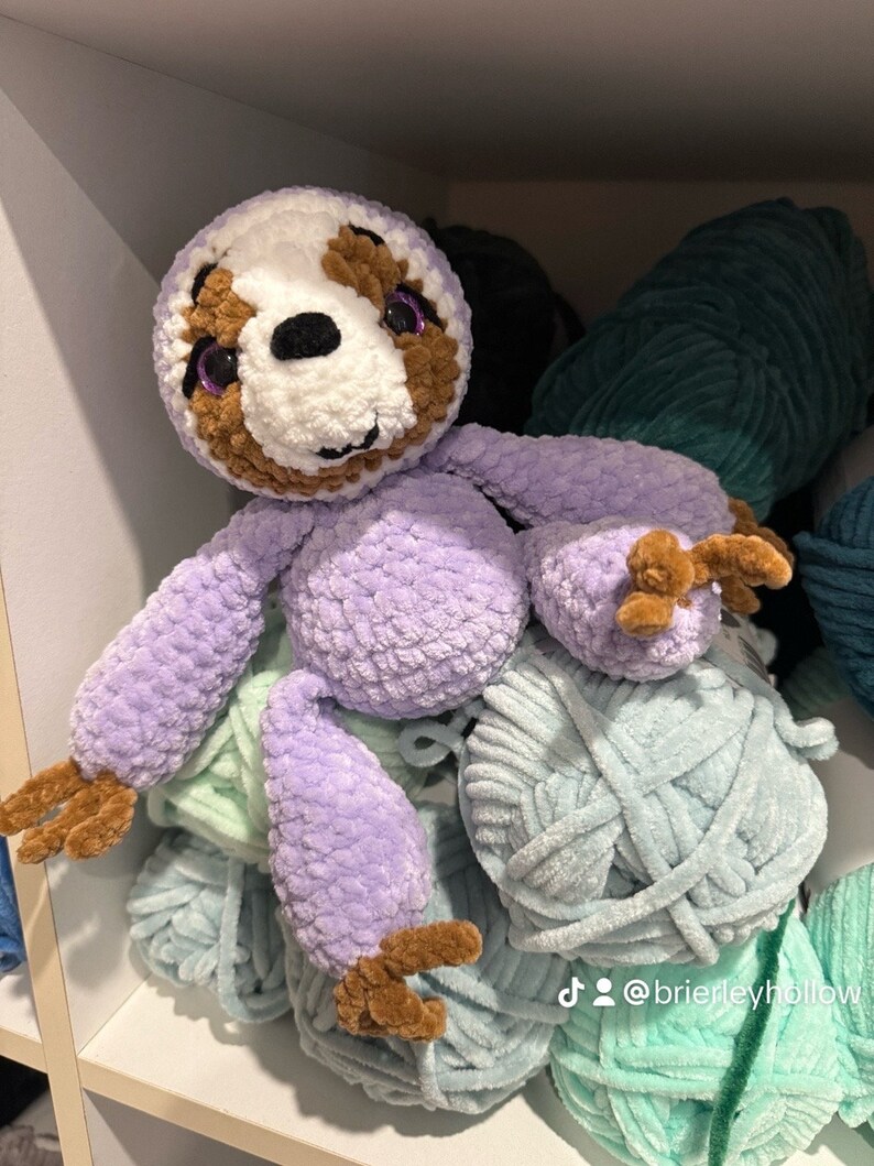 Made to Order Sammy Sloth Plush Crochet Plush Sloth Plushie Soft Toy ...