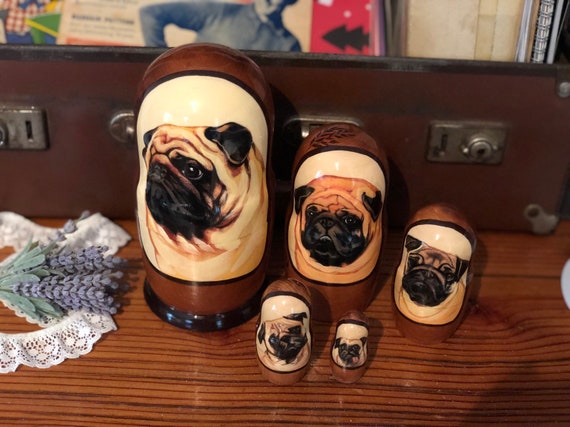 pug nesting dolls