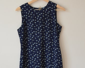 1990's Floral Shift Dress