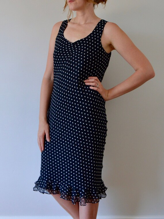 polka dot dress silk
