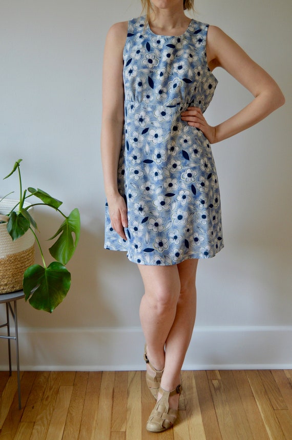 90s floral babydoll dress