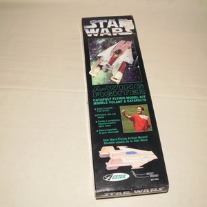 Vintage Star Wars A-Wing Fighter Catapult Flying Model Kit, Sealed