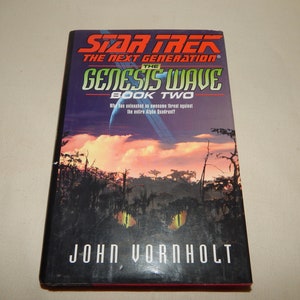 Vintage Star Trek The Next Generation The Genesis Wave Book Two Hardcover Book