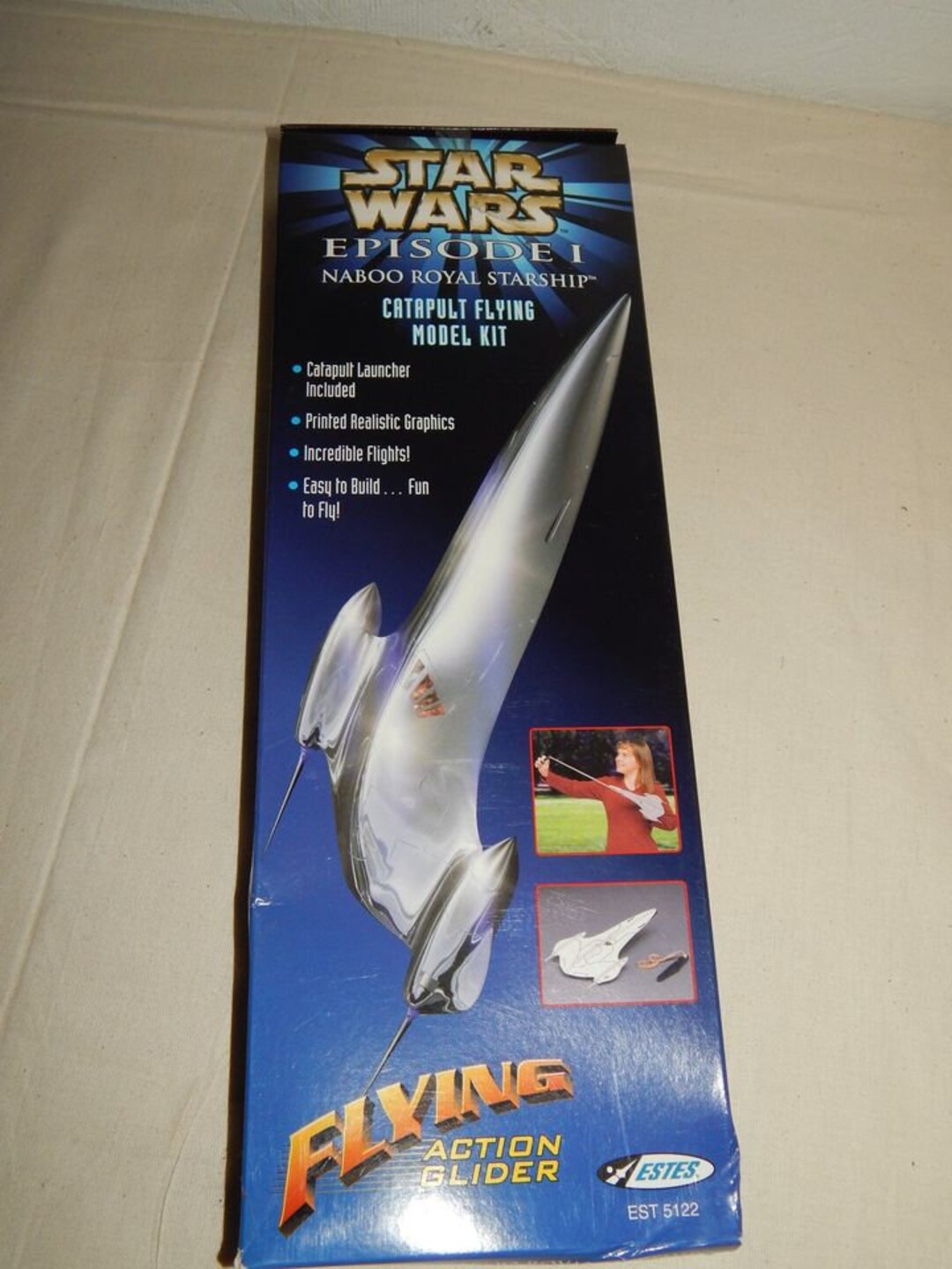 Vintage Star Wars Model Kit, Episode I Naboo Royal Starship Model Kit