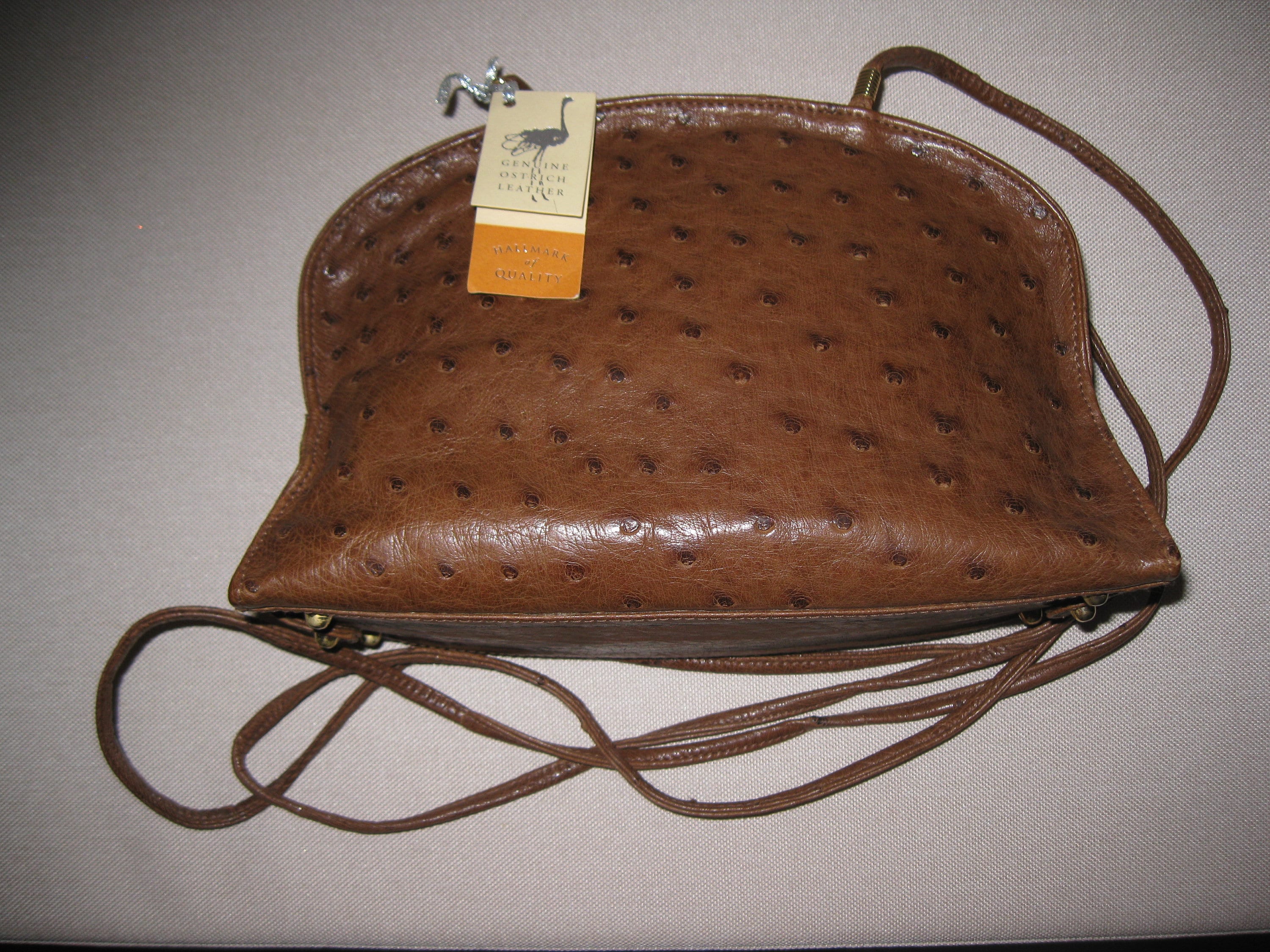 Oudtshoorn Red Ostrich Leather Handbag