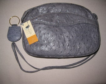 ostrich skin handbolsa