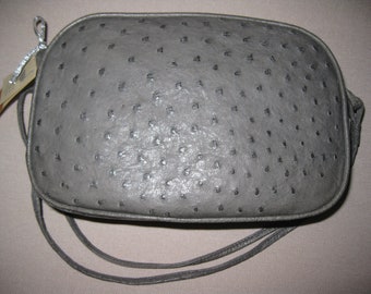 ostrich skin handbolsa