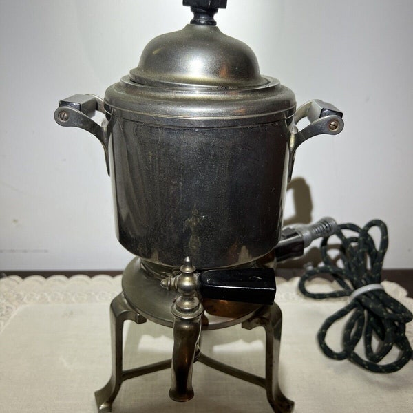 Antique Landers Universal Electric Tea Pot Samovar Pat. 1912