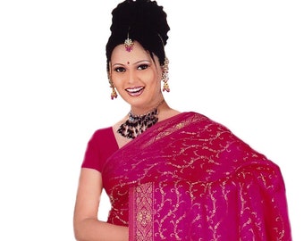 Damen Indisch Bollywood Chiffon Ready Made Saree Designer Hochzeit rot schwarz grau Damen Indisch Bollywood Chiffon Ready Made Saree Designer Hochzeit rot schwarz grau