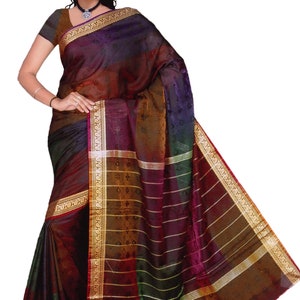 EXCLUSIVE Bollywood Sari RAINBOW Colorful