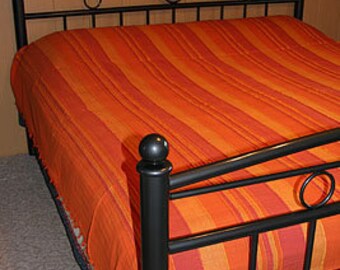 Orange bedspread bed cover Bollywood TA0201