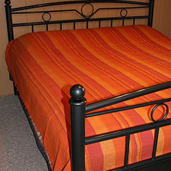 Orange bedspread bed cover Bollywood TA0201