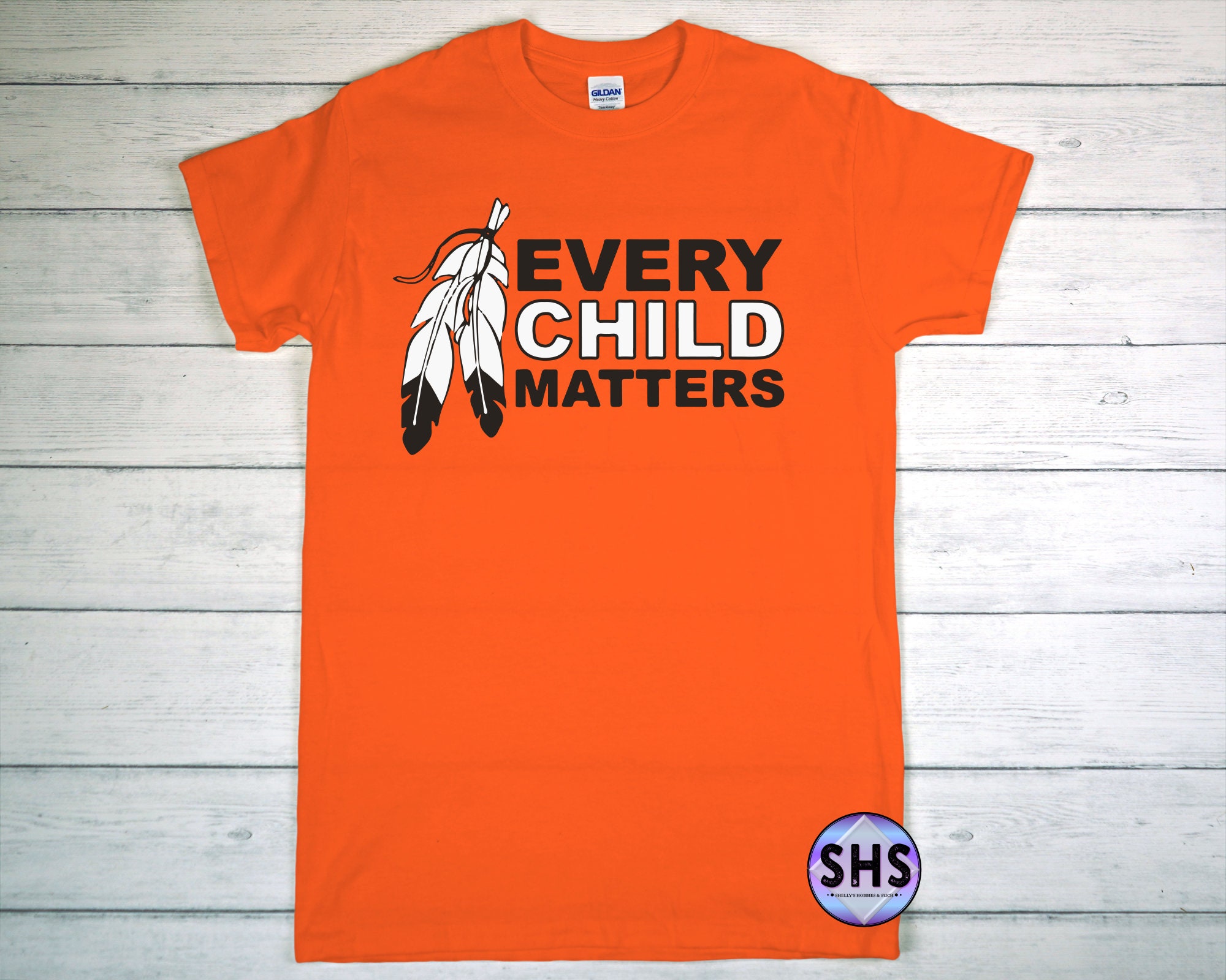 American Every Child Matters Orange Shirt Day Native T-Shirt Orange ...