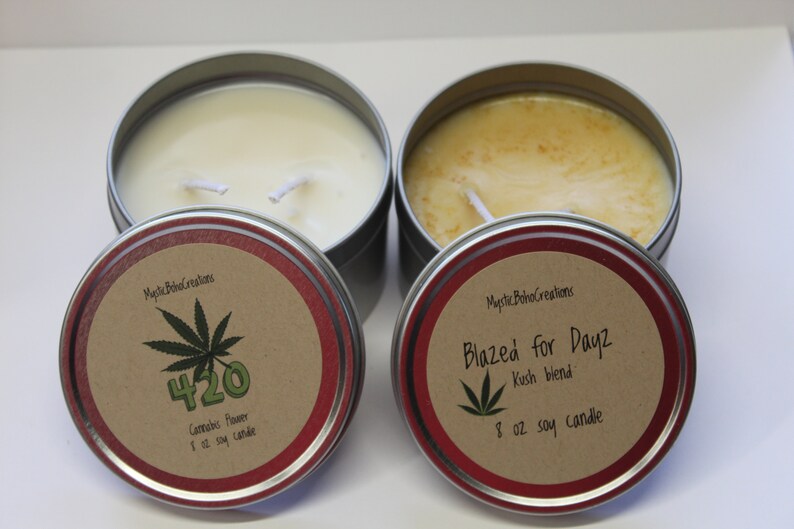 420 soy candles stoner candle cannabis 420 decor 420 gift Etsy