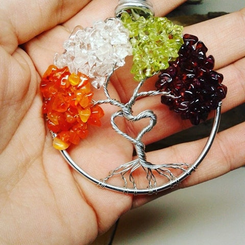 family tree, birthstone tree of life, memorial gift, 2020 ornament, g…