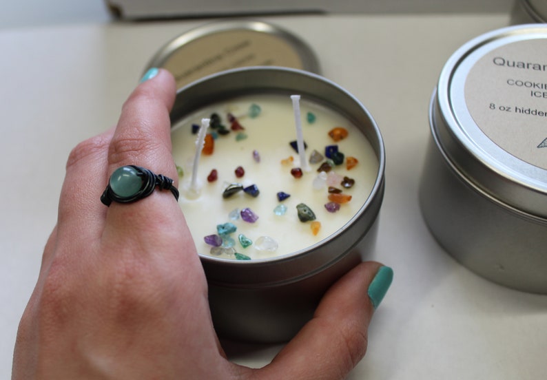 Hidden ring surprise candle soy candle with prize inside Etsy