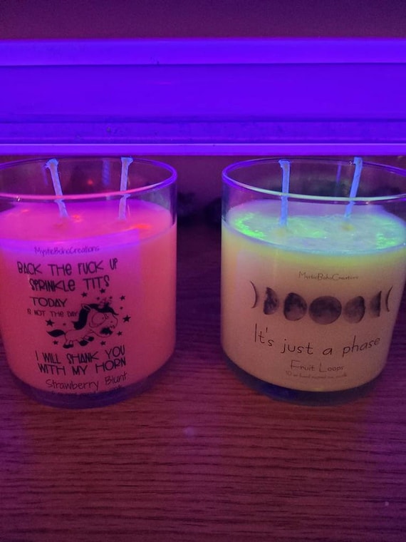 Bulk black light candles 10oz wholesale candles adult party Etsy