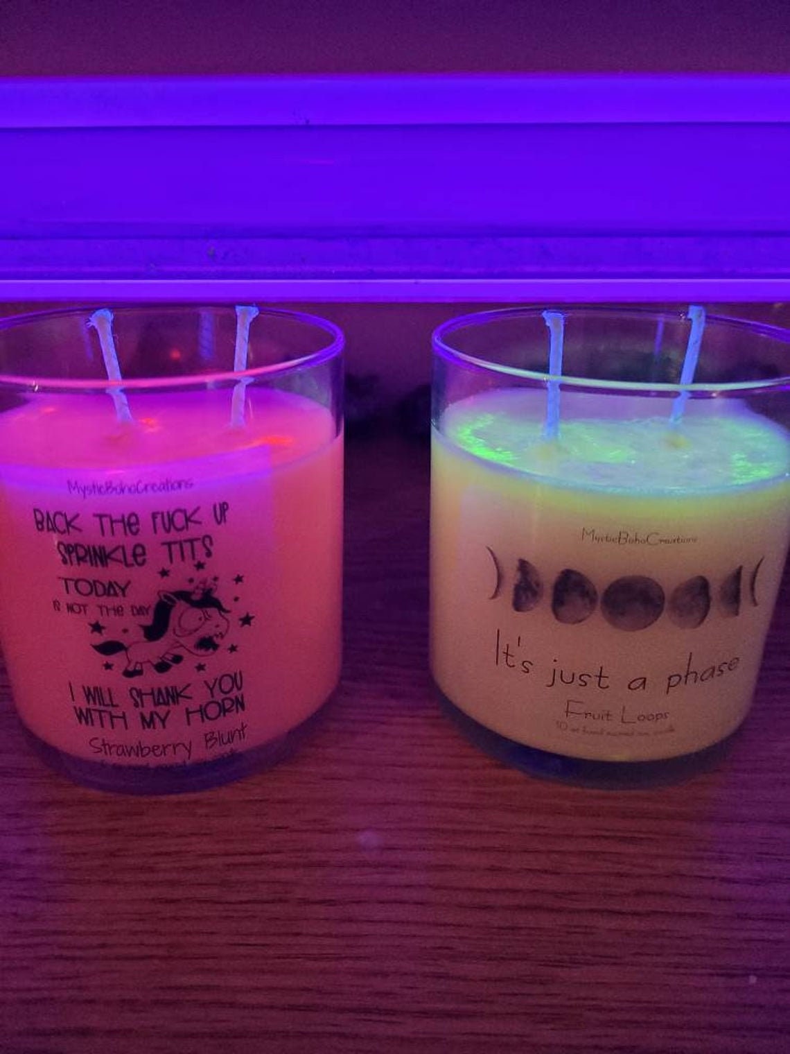 Bulk black light candles 10oz wholesale candles adult party Etsy