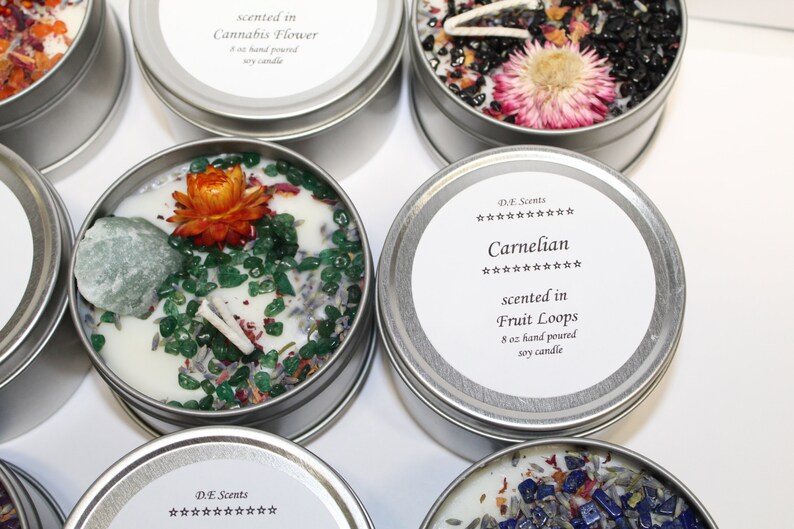 8 oz BULK gemstone soy candle candles for wedding wedding