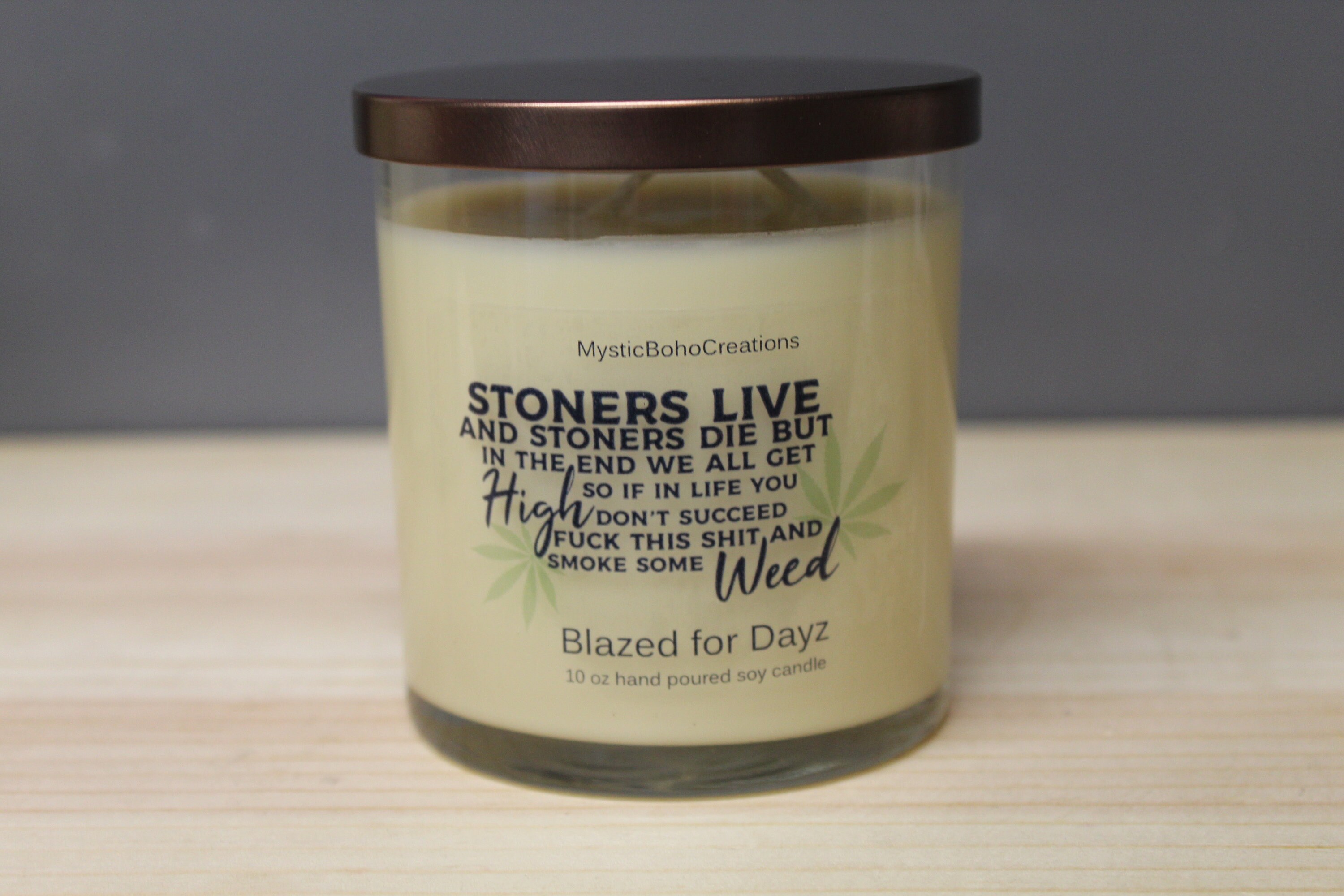 Stoner gift candle for him candle for her adult candles Etsy