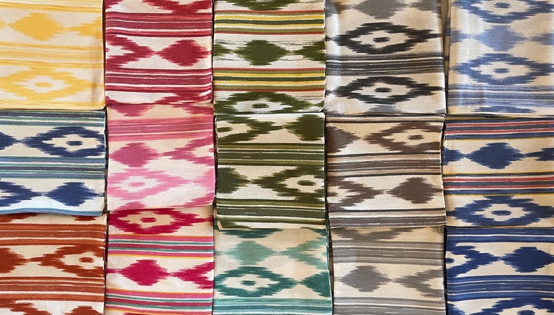 Venta por metros, Telas de Lengua ROSA/PINK – 2,80 m de ancho, telas mallorquinas, telas marítimas, ikat, telas de llama, telas de lengua, flamulas imagen 2