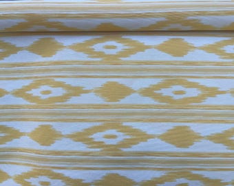 Sold by the meter: Telas de Lengua YELLOW – 2.80 m wide, Mallorcan fabrics, maritime fabrics, ikat, tongue fabrics, flame fabrics, Mallorca design