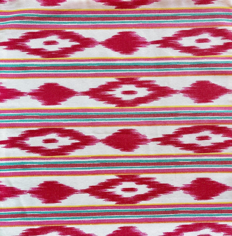 Sold by the meter: Telas de Lengua YELLOW – 2.80 m wide, Mallorcan fabrics, maritime fabrics, ikat, tongue fabrics, flame fabrics, Mallorca design image 8
