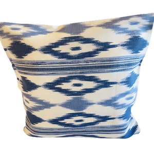 Cushion cover approx. 50 x 50 cm with zip made of Telas de Lengua - light blue Mallorca fabrics Mallorcan fabrics maritime fabrics