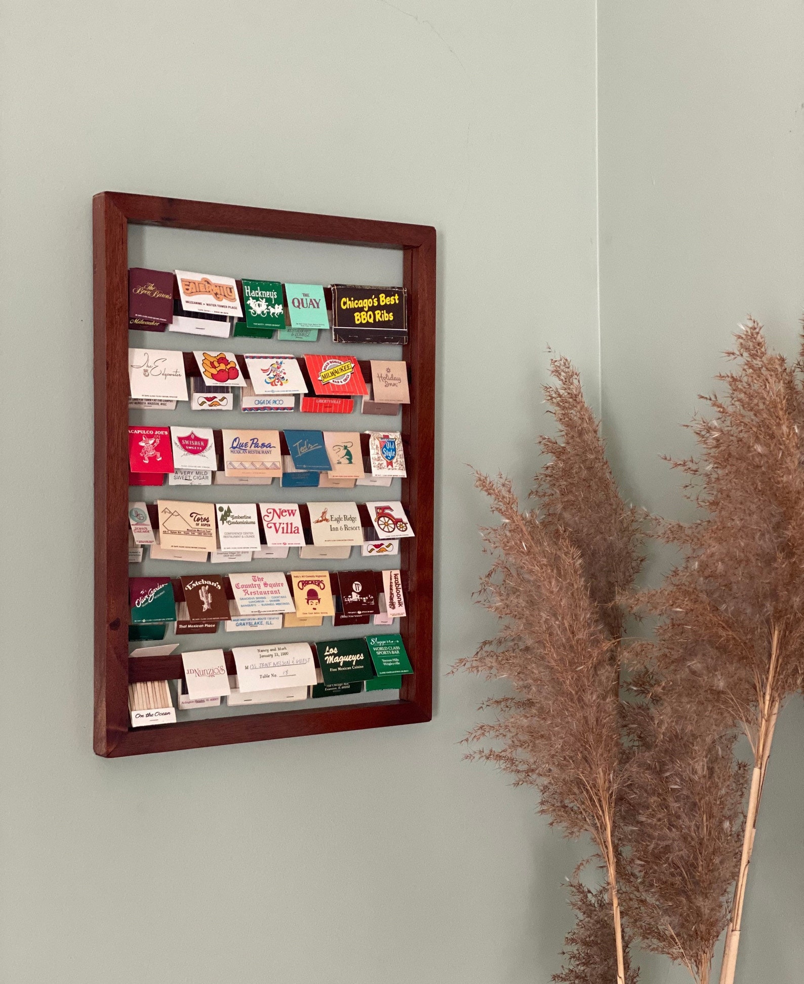 Matchbook Display Wall Decoration Etsy