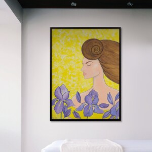 Just be, my painting print in canvas 54x65mm 380g/m2