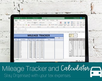 business mileage log tracker calculator excel template, Spreadsheet for small business, business expense tracker, business planner, taxes