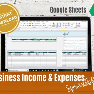 Business Income & Expenses Budget Planner Google Sheets, budget girl spreadsheet, budget template book, monthly bill tracker