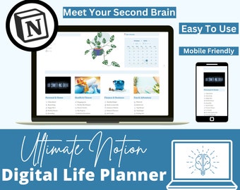 droomleven planner digitaal, go girl budgetplanner, Notion Template Life Planner, Notion Dashboard, ADHD To Do List, mac digitale planner