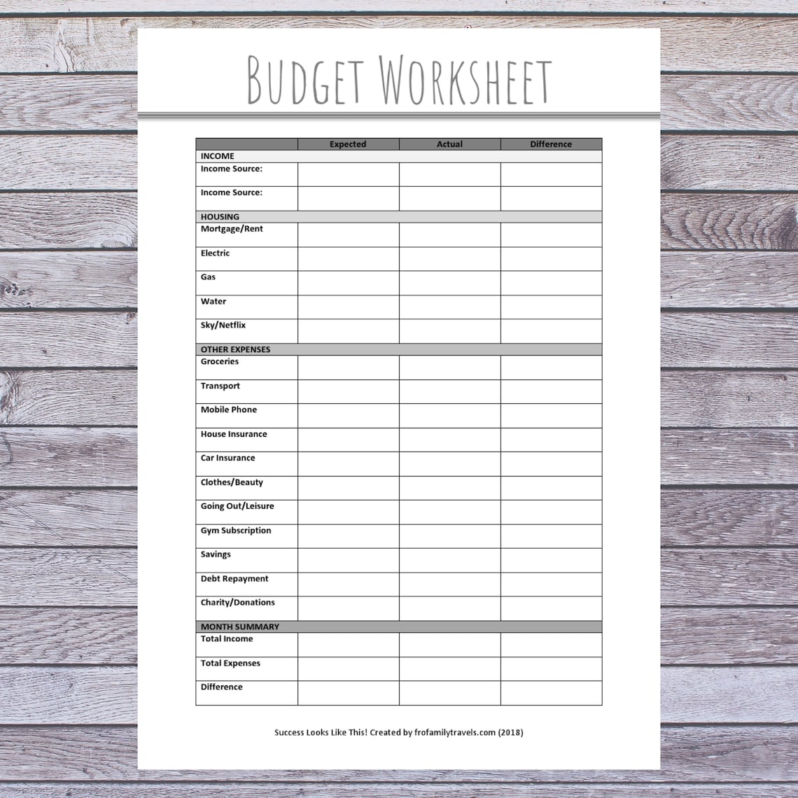 2021 budget planner printable 2021 budget planner printable