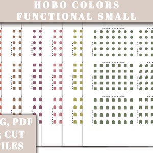 Hobonichi functional sticker bundle, hobonichi stickers, minimal planner stickers, functional stickers, bullet journal stickers,