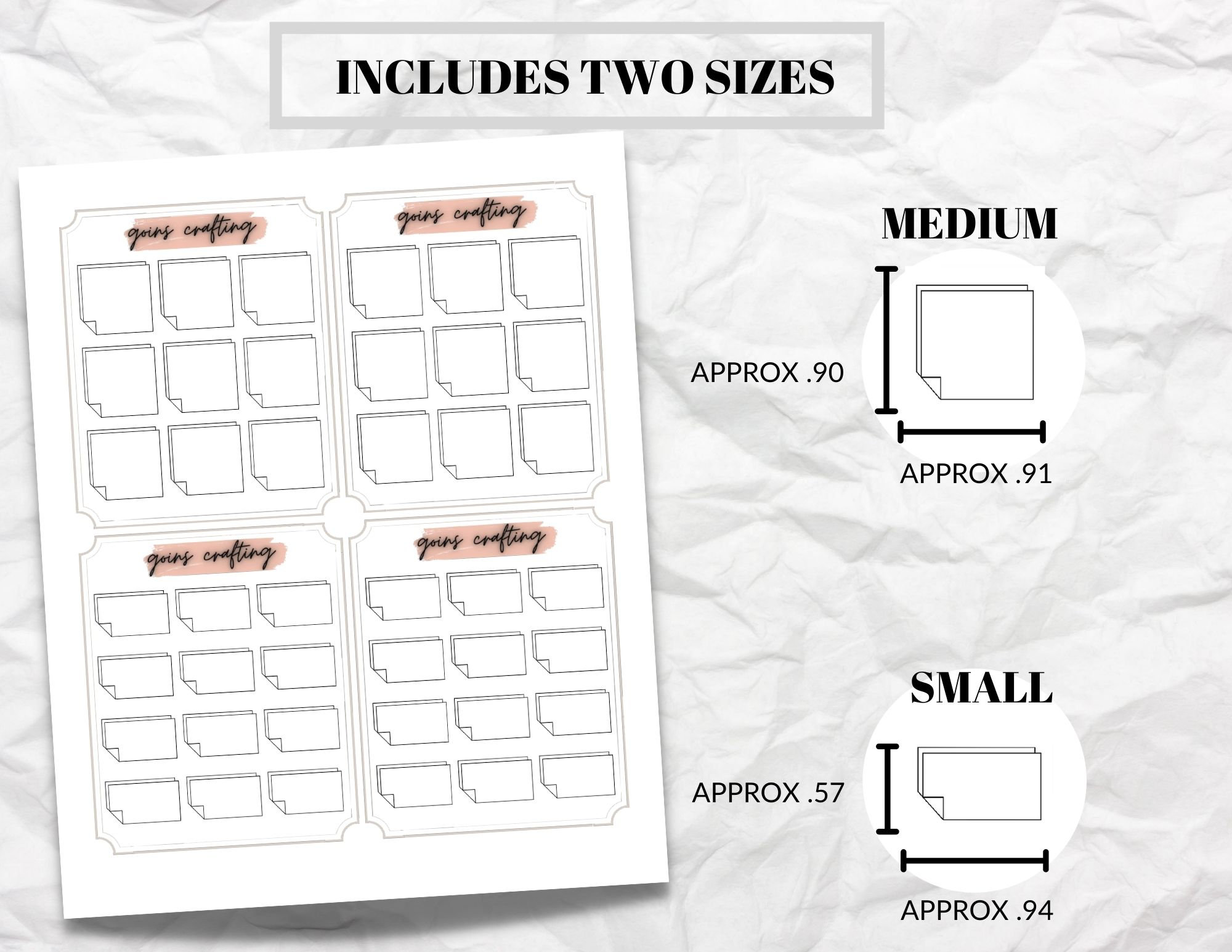 Sticky Note Small Sticker Sticky Note Stickers, Minimal Planner Stickers, Journal Stickers ...