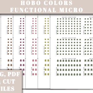 Hobonichi functional sticker bundle, hobonichi stickers, minimal planner stickers, functional stickers, bullet journal stickers,
