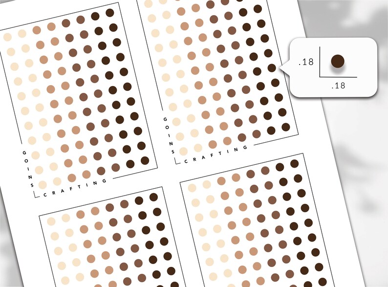 Small Dot Stickers Minimal Planner Stickers Hobonichi - Etsy